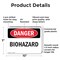 Signmission Biohazard Danger Sign, Plastic, 10in W x 7in L, 2PK OS-2PACK-DS-P-710-L-2411 - alternate 2